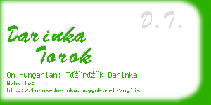 darinka torok business card